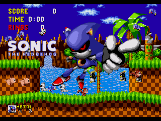 Metal Sonic Hyperdrive Lone Devil Sega Genesis Video Game 