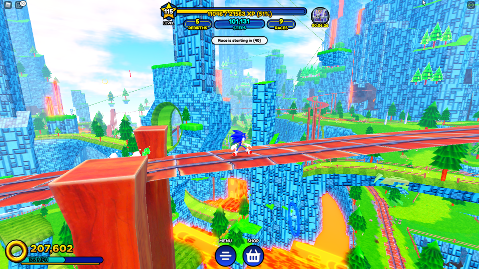 How long is Sonic Speed Simulator?