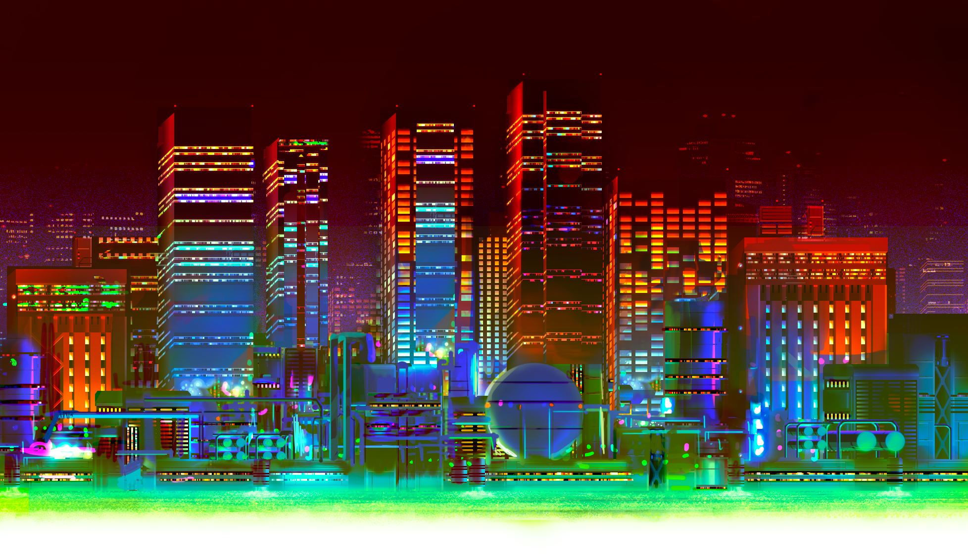 chemical plant zone background