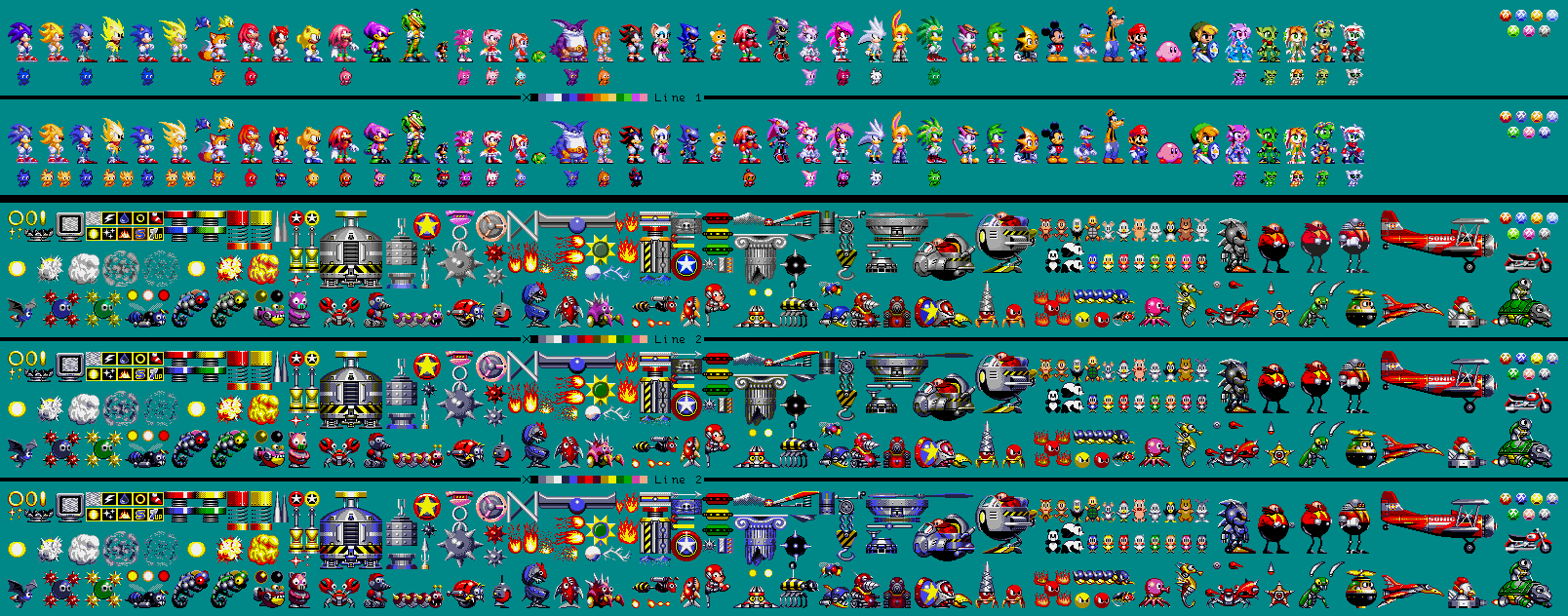 Visual Checklist for Sonic Classic Heroes by flamewingsonic on