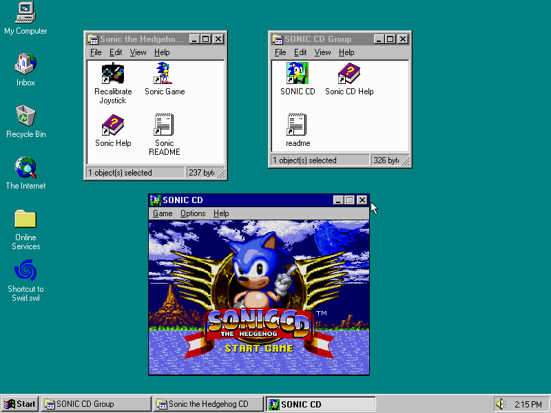 Sonic CD, Software