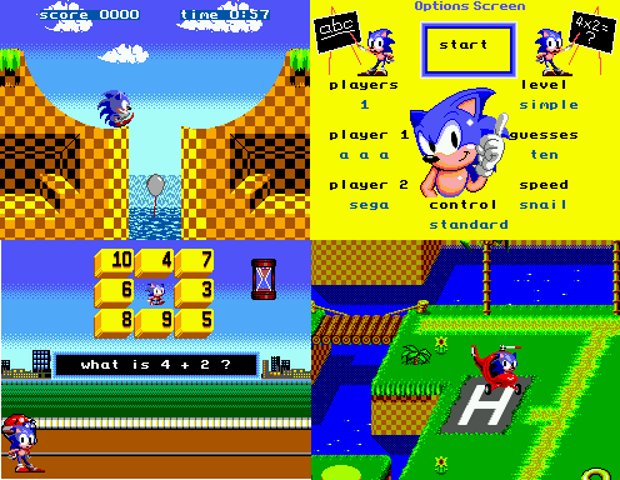 Sonic 1 SMS vs Sonic Edusoft